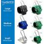 GadgetKlip Variety Packs: Universal Cable and Cord Organizing Clip for Managing Cords, Plants, Cables, Wires, Home, Offices, Garden, Indoors/Outdoors, (Qty 12, Small Green, Medium Green, Large Green)
