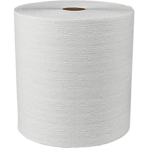 Scott Essential (Formerly Kleenex) Plus Hard Roll Paper Towels (50606) with Premium Absorbency Pockets, White, 6 Rolls/Case, 3,600 Feet - Same Kleenex Quality, Now Scott Branded