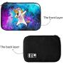 Hip Hop Unicorn Rainbow Unicorn Aabb Electronic Organizer Bag Pouch for Electronics Accessories