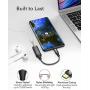 ESR Upgraded 2-in-1 USB-C PD Headphone Jack Adapter, Type C to 3.5mm Audio and Charger Adapter, for Aux, Stereo, Earphones, Headset, Compatible with iPad Pro 2018, Galaxy S20/S10/Note10, Pixel 3/4