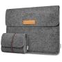 Inateck 12.3-13 Inch Laptop Sleeve Case Compatible with 2020 MacBook Air, MacBook Pro 13 2020/2019/2018/2017/2016(A2251 A2289 A2159 A1989 A1706 A1708)/Microsoft Surface Pro X/7/6/5/4/3 - Dark Gray