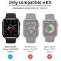 FLOVEME Protective Case with Glass for Apple Watch Series 6 5 4 SE 44mm Screen Protector 2 Pack Tempered Glass Hard PC Bumper Cover Compatible with Apple Watch Screen Protector 44mm - Case for iWatch