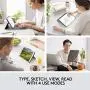 Logitech Combo Touch for iPad (7th and 8th Generation) Keyboard case with trackpad, Wireless Keyboard, and Smart Connector Technology – Graphite