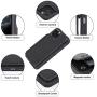 Arae Case for iPhone 12 and iPhone 12 Pro - Wallet Cover with PU Leather Card Holder - Black