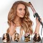 6-IN-1 Curling Iron, Professional Curling Wand Set, Instant Heat Up Hair Curler with 6 Interchangeable Ceramic Barrels (0.35 to 1.25) and 2 Temperature Adjustments, Heat Protective Glove & 2 Clips