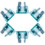 HICKS 50 Pack Medium Auto Fuses 1 AMP APM/ATM 32V Blade Style Fuses 1A Short Circuit Protection Car Fuse - 50Pack
