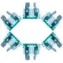 HICKS 50 Pack Medium Auto Fuses 1 AMP APM/ATM 32V Blade Style Fuses 1A Short Circuit Protection Car Fuse - 50Pack
