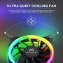 Mr.Canicula 3-Pack 120mm ARGB LED Case Fan,1252KK Quiet Edition High Airflow Adjustable Color LED PC Fan, CPU Coolers,Radiators System Product Name