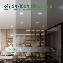 Freelicht 12 Pack 6 Inch Ultra-Thin LED Recessed Ceiling Light with Junction Box, 12W Eqv 110W, 3000K Warm White Dimmable Can-Killer Downlight, 850LM High Brightness - ETL and Energy Star