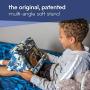 Flippy Multi-Angle Soft Pillow Lap Stand for Tablets, eReaders, Smartphones, Books, Magazines (Blue Camou)