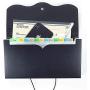Receipt Organizer for Business,School,Office,Bank,Accordian File Folder for Check,Bill,Invoice,13 Pockets Expanding File Organizer(Black)