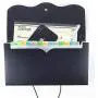 Receipt Organizer for Business,School,Office,Bank,Accordian File Folder for Check,Bill,Invoice,13 Pockets Expanding File Organizer(Black)