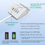 USB Quick Charger Multiple USB Desktop Charging Station 4-Port QC 3.0 Fast Charger for iPhone 11 Pro XS XR X 8 7 Plus SE,iPad Air Mini Pro,Samsung S10 S9 S8,Note 20 10 9,LG,HTC,Nexus,Pixel and More