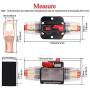 2 Pack Inline 80amp Circuit Breaker with Manual Reset Fuse Holder for Car Audio Marine Boat Stereo with Wire Lugs and Heat Shrink Tube