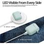 Hamile Compatible with AirPods Case [Front LED Visible] Soft Silicone Protective Cases Cover Skin Designed for Apple AirPod 2 & 1, Women Men, with Keychain (Aqua)