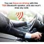 Bluetooth Handsfree Speakerphone for Cell Phone, NETVIP Wireless Car Kit Music Player Adapter with Back-Clip Portable Bluetooth Speaker for Home/Sport/Outdoor, Work with Siri/Google Assistant/TF Card