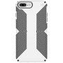 Speck Products Presidio Grip Case for iPhone 8 Plus (Also fits 7 Plus and 6S Plus/6 Plus), White/Black - 103122-1909