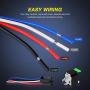 Nilight 50023R 5 Pack 30A Fuse Relay car Truck Socket kit-30A Switch Harness Set-12V DC 4-Pin SPST Automotive 14 AWG Hot Wires-Auto Switches & Starters Set,2 Years Warranty