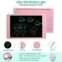 Lacoti LCD Writing Tablet,Kids Writing Board and Electronic Doodle Pad,10 Inch Colorful Drawing Tablet Toy for Kids Learning and Graffiti Gift(Pink)