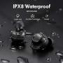 Wireless Earbuds, Upgraded Mpow M30 Plus Bluetooth 5.0 Earbuds 100 Hrs Deep Bass with USB-C Charging Sport Earbuds, IPX8 Waterproof Workout Headphone with Mic/Touch Control/Mono&Twin Mode/Power Bank