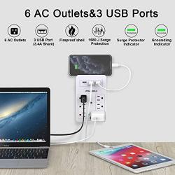 Surge Protector, ANHAORUI Multi Plug Outlet