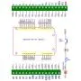 Electronics-Salon DIN Rail Mount Screw Terminal Block Adapter Module, for Arduino UNO R3.