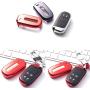 Xotic Tech 1x Glossy Red TPU Smart Key Remote Keyless Cover FOB Shell Case for Jeep/for Dodge/for Chrysler