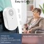 Wireless Caregiver Pager System Call Button Personal Alert Pager Nurse Alert System for Elderly/Senior at Home with 800+Feet Operating Range 2 Portable Receiver 3 Emergency Transmitter