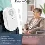 Wireless Caregiver Pager System Call Button Personal Alert Pager Nurse Alert System for Elderly/Senior at Home with 800+Feet Operating Range 2 Portable Receiver 3 Emergency Transmitter