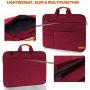 KINGSLONG Laptop Case Sleeve 15 15.6 16 Inch Laptop Bag Lightweight Slim Computer Notebook Ultrabooks Carrying Case Briefcase Cover for Men Women Red