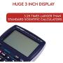 Scientific Calculator with Graphic Functions - Multiple Modes with Intuitive Interface - Perfect for Beginner and Advanced Courses, High School or College (Blue)