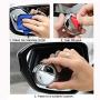 yusheng 2PCS small Blind Spot Mirror,2'' Round HD Glass Convex Rear View Mirror,Strong Adhesive Mirror for Car, Van, SUV and Trucks (2''(50mm), Silver frame)