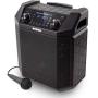 ION Audio Block Rocker Plus | 100W Portable Speaker, Battery Powered with Bluetooth, Microphone & Cable, AM/FM Radio, Wheels & Telescopic Handle and USB Charging For Smartphones & Tablets