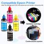WOKOK Sublimation Ink refill for ecotank ET-2720 ET-2750 ET-2760 ET-2650 ET-3750 ET-4750 ET-7750 WF7710 WF7720 WF2760 WF3620 WF3640 WF3720 WF3730 XP4100 XP6100 XP7100 , Use for Heat Press Machine