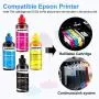 WOKOK Sublimation Ink refill for ecotank ET-2720 ET-2750 ET-2760 ET-2650 ET-3750 ET-4750 ET-7750 WF7710 WF7720 WF2760 WF3620 WF3640 WF3720 WF3730 XP4100 XP6100 XP7100 , Use for Heat Press Machine