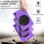 BRAECN Galaxy Tab S6 Lite 10.4 Case, SM-P610 Case, Rugged Protective Kids Friendly Case with Kickstand, Shoulder Strap, Hand Strap, S Pen Holder for Samsung Galaxy Tab S6 Lite 10.4” 2020 Model-Purple