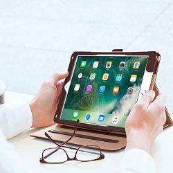 ProCase iPad 9.7 Case (Old Model) 2018 iPad 6th Generation / 2017 iPad 5th Generation Case - Stand Folio Cover Case for Apple iPad 9.7 inch, Also Fit iPad Air 2 / iPad Air –Brown