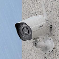 Zmodo 1080p Full HD Outdoor Wireless Security Camera System, 2 Pack Smart Home Indoor Outdoor WiFi IP Cameras with Night Vision, Compatible with Alexa