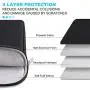 Lacdo 11 Inch Chromebook Case Laptop Sleeve for MacBook Air 11.6-inch, Surface Pro X 7 6 5, 11.6'' Samsung HP Acer Chromebook R11 Asus C202 C330 Protective Notebook Tablet Bag, Water Resistant, Black