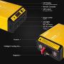 Hoenjuno 1200W Pure Sine Wave Power Inverter Generator DC 12V to AC 110-120V Power Source with 5 Feet Remote Control Cable
