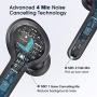 Wireless Earbuds,Mpow M9 4-mic Noise Cancelling CVC 8.0 True Wireless Bluetooth 5.0 Earphones in-Ear,Touch Control Stereo Bass Sport Headphones,40H Playing Time/USB-C/IPX8 Waterproof,Three modos,Black
