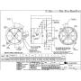 Oil Burner Motor, 1/4 HP, 3450, 115 V, 48N