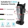 Electric Pencil Sharpener, Automatic Pencil Sharpener for Colored Pencils(6-8mm), Fast Sharpen, 3 Settings, Battery Operated, for Kids, Office, School, Artist, Students