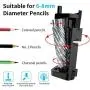 Electric Pencil Sharpener, Automatic Pencil Sharpener for Colored Pencils(6-8mm), Fast Sharpen, 3 Settings, Battery Operated, for Kids, Office, School, Artist, Students