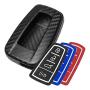 TANGSEN Smart Key Fob Case for TOYOTA AVALON CAMRY COROLLA HATCHBACK C-HR PRIUS PRIME RAV4 2 3 4 Button Keyless Entry Remote Protective Cover Plastic 3D Carbon Fiber Emboss Silicone Rubber
