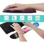 Anyshock Keyboard Wrist Rest Set and Ergonomic Mouse Pad with Wrist Support Memory Foam Filled Non Slip Durable Comfortable Lightweight Wrist Pad for Easy Typing & Pain Relief (Aurora) Anyshock Keyboard Wrist Rest Set and Ergonomic Mouse Pad with Wrist Support Memory Foam Filled Non Slip Durable Comfortable Lightweight Wrist Pad for Easy Typing & Pain Relief (Aurora)