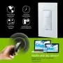 GE Enbrighten Z-Wave Plus Smart Motion Sensor Light Switch, On/Off, Vacancy / Occupancy Sensor, Includes White and Lt. Almond, Zwave Hub Required, Works with SmartThings, Wink, and Alexa, 26931