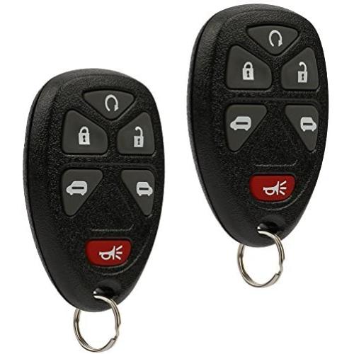 Car Key Fob Keyless Entry Remote fits 2005-2009 Chevy Uplander / 2005-2007 Buick Terraza / 2005-2009 Pontiac Montana / 2005-2007 Saturn Relay (15114376), Set of 2