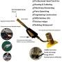 AOUSTHOP Gas Self Ignition Turbo Torch With Hose Solder Propane Welding Torch For HVAC Plumbing 4 Adjustable Temperature & Flame