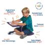 ECR4Kids - ELR-15810-EP The Surf Portable Lap Desk, Flexible Seating for Homeschool and Classrooms, One-Piece Writing Table for Kids, Teens and Adults, GREENGUARD [Gold] Certified, Eggplant
